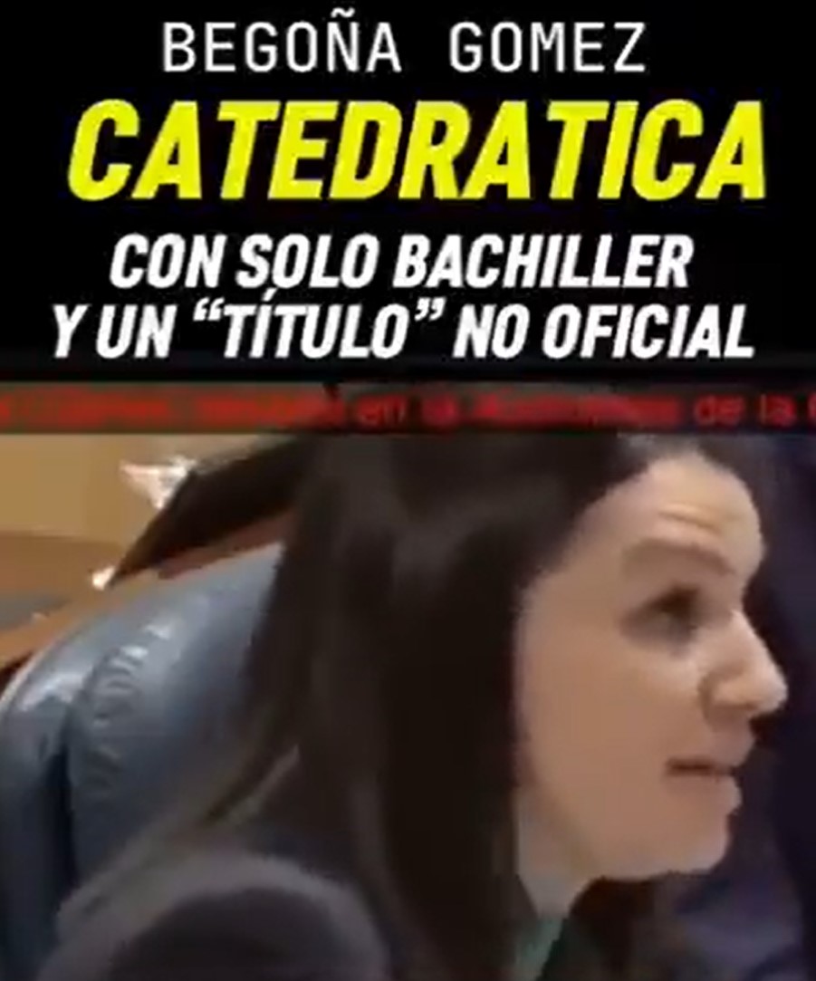 Una catedrática explica en la cara de Begoña Gómez cuál era el LARGO camino que había que recorrer para llegar a dirigir una cátedra.