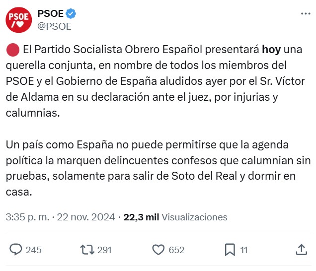 Atentos al tuit que acaba de publicar partido que gobierna el país.