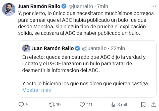 Se confirma que la noticia de ABC sobre Juan Lobato era 100% real.