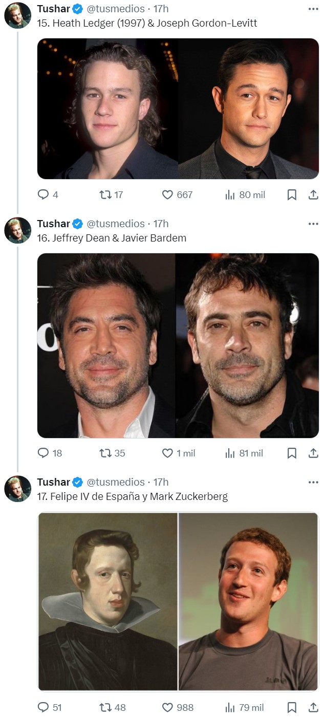 Actores con los que la naturaleza recicló ADN.