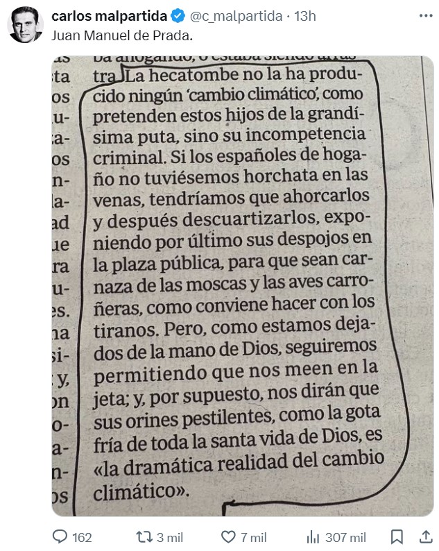 Hasta dónde llegó en la riada del 1957 vs hasta dónde ha llegado ahora.