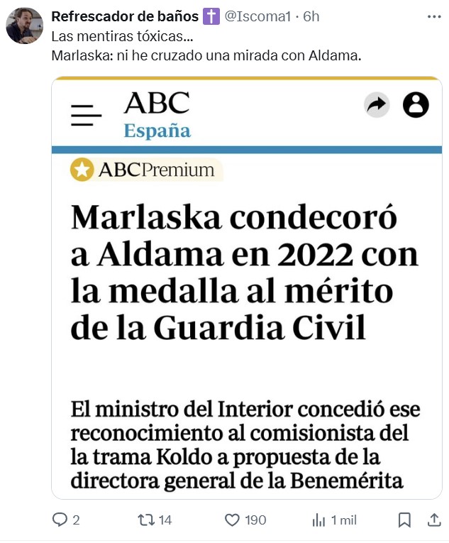 - No puedes juntar a Trump y Elon Musk con la Dana y la ultraderecha.