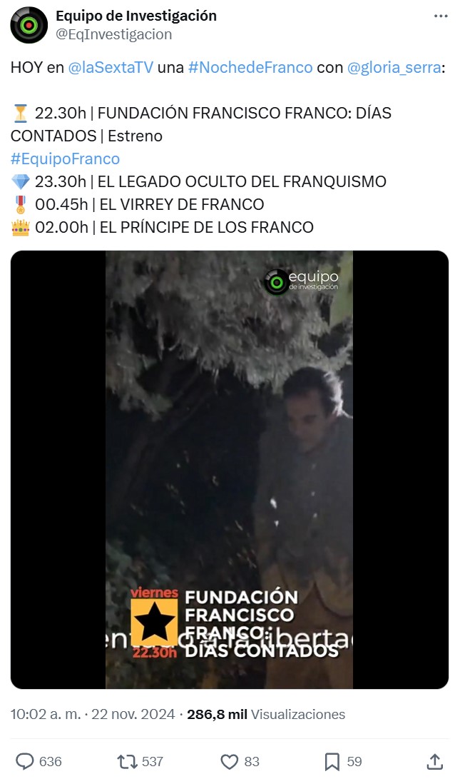 Alguien está destapando los chanchullos de Pedro... ¡RÁPIDO, RESUCITAD A FRANCO OTRA VEZ!