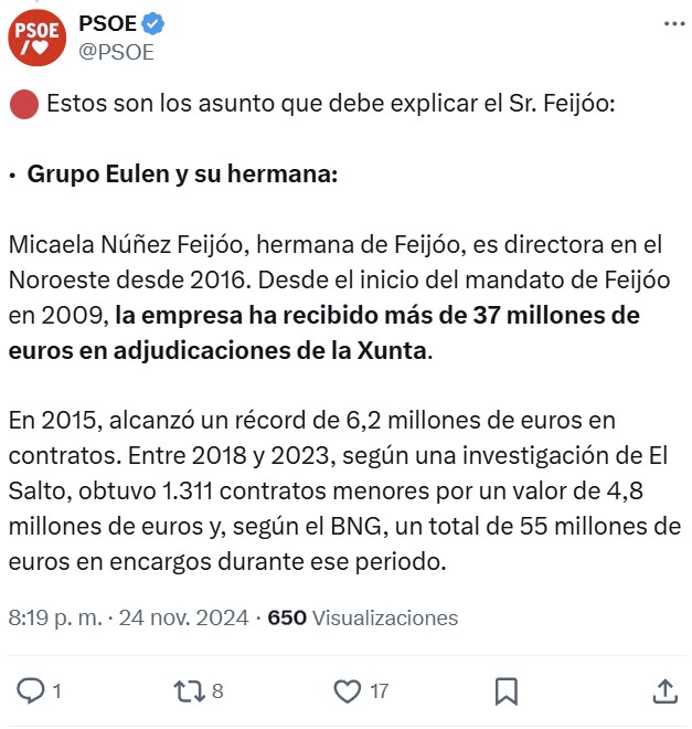 El PSOE, en plena crisis por corrupción, entra en pánico y recurre al "y tú más" contra el PP.