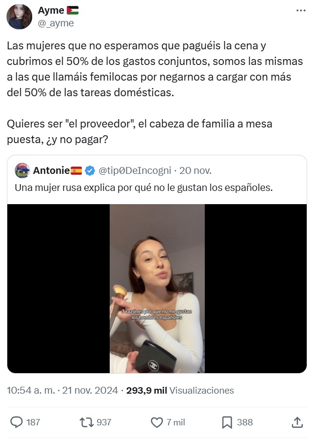 Una mujer rusa explica por qué no le gustan los españoles, y Twitter vuelve a hacer su magia.
