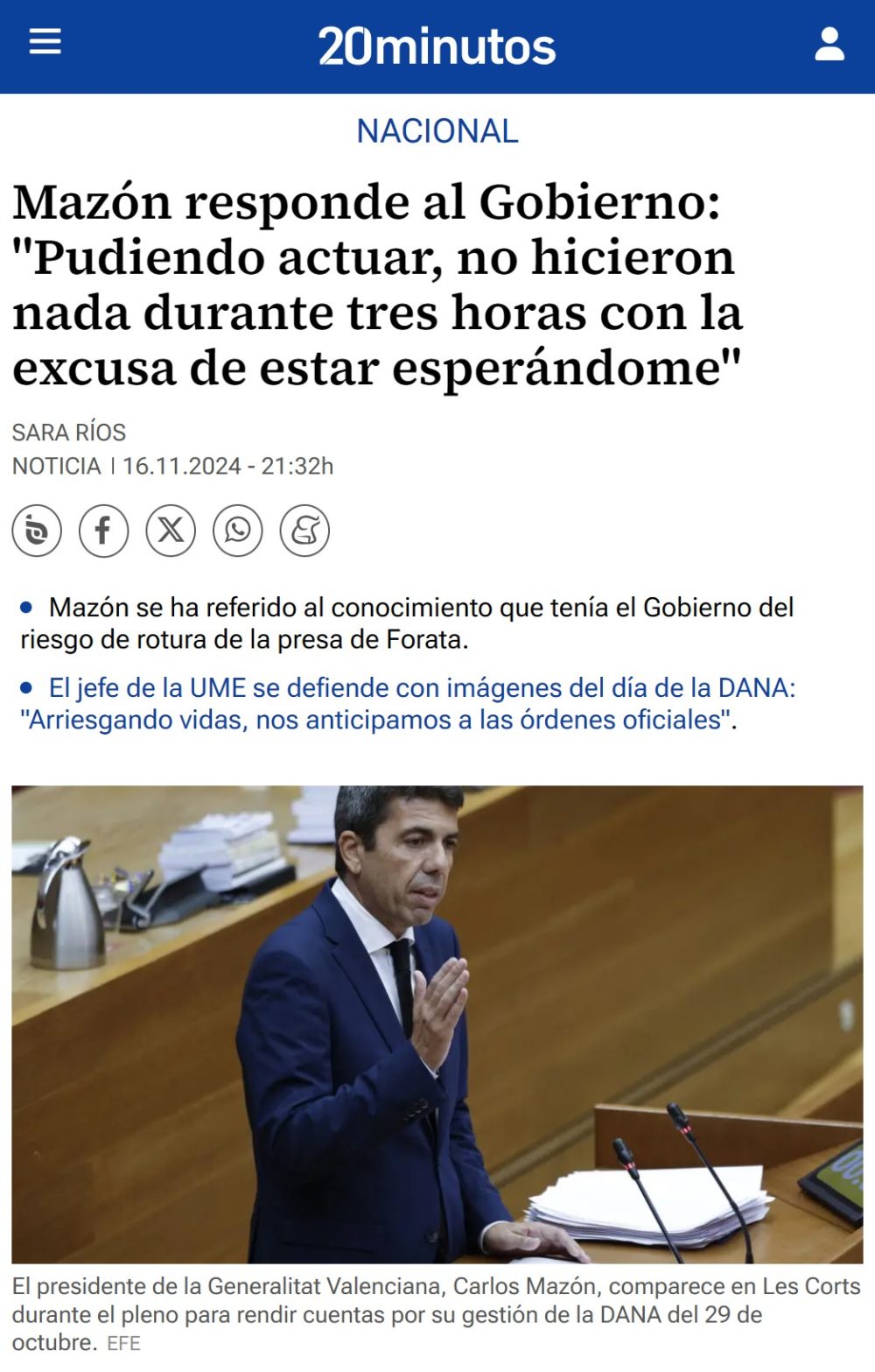 Mazón y sus defensas suіcіdas.