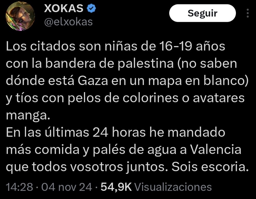 Xokas se declara en huelga fiscal durante 2 meses. "Si el gobierno necesita mi ayuda, que la pida".