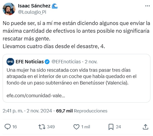 Mientras los "gobernantes" piden tiempo para gestionar la tragedia, la gente se pregunta por qué mientras "pensaban" no enviaron NADA a las zonas afectadas.