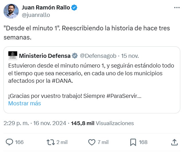 El revisionismo no es algo nuevo, pero hacer revisionismo de algo que pasó hace 2 semanas y que pudo ver todo el mundo... eso sí es nuevo.