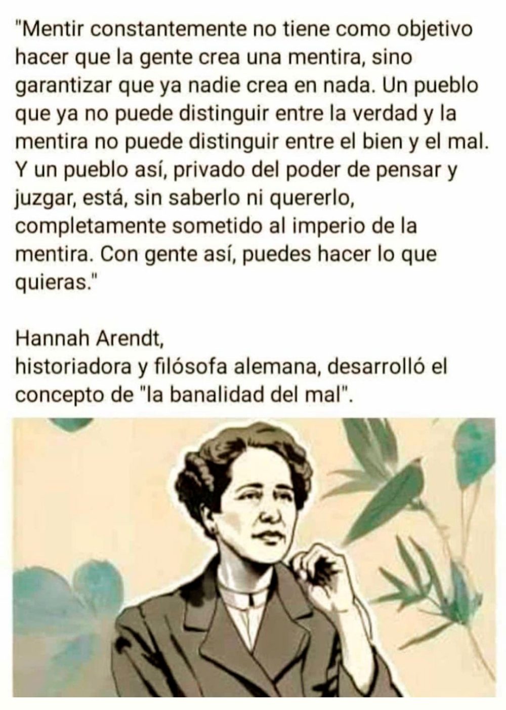 La mentira como herramienta del poder.