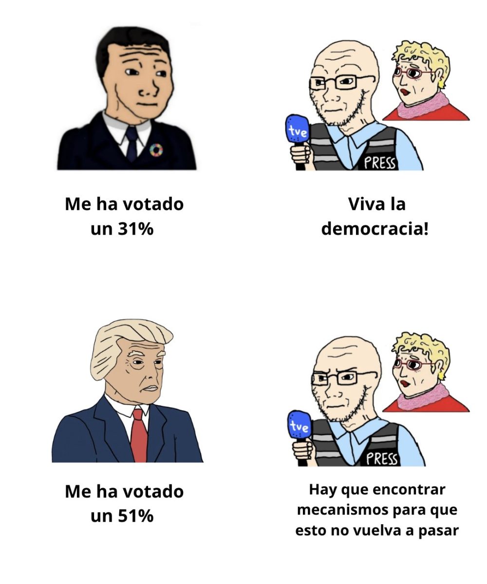 Viva la democracia.