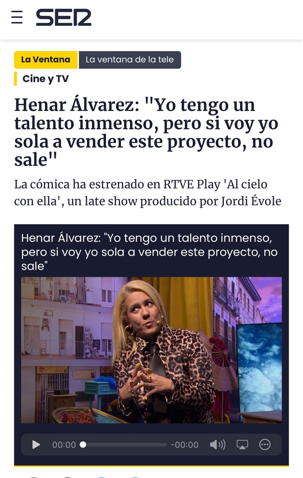 Henar Álvarez llorando porque su programa no lo han visto ni los bots del PSOE.