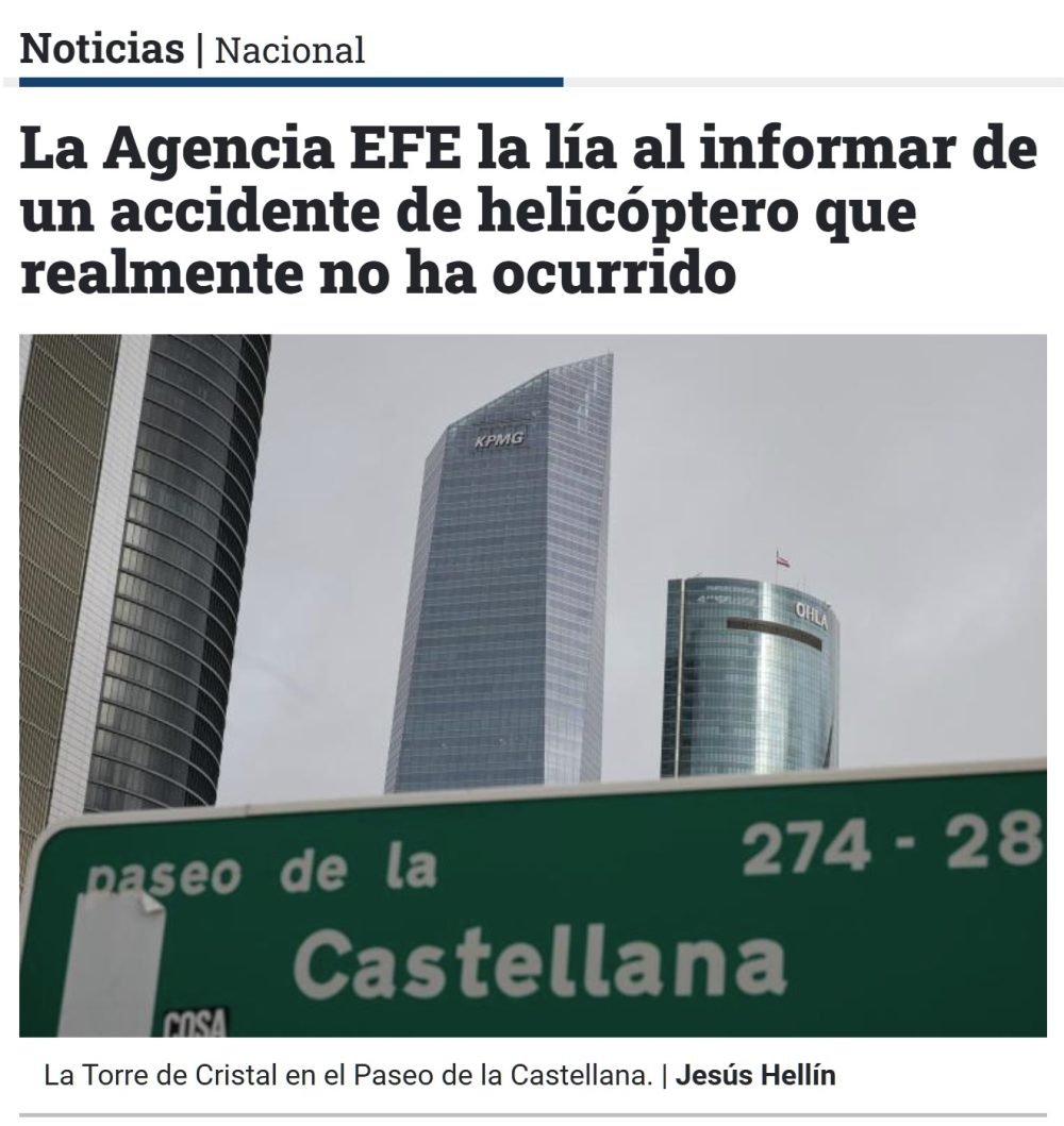 ¿Es la Agencia EFE el periódico Tomorrow de 007?