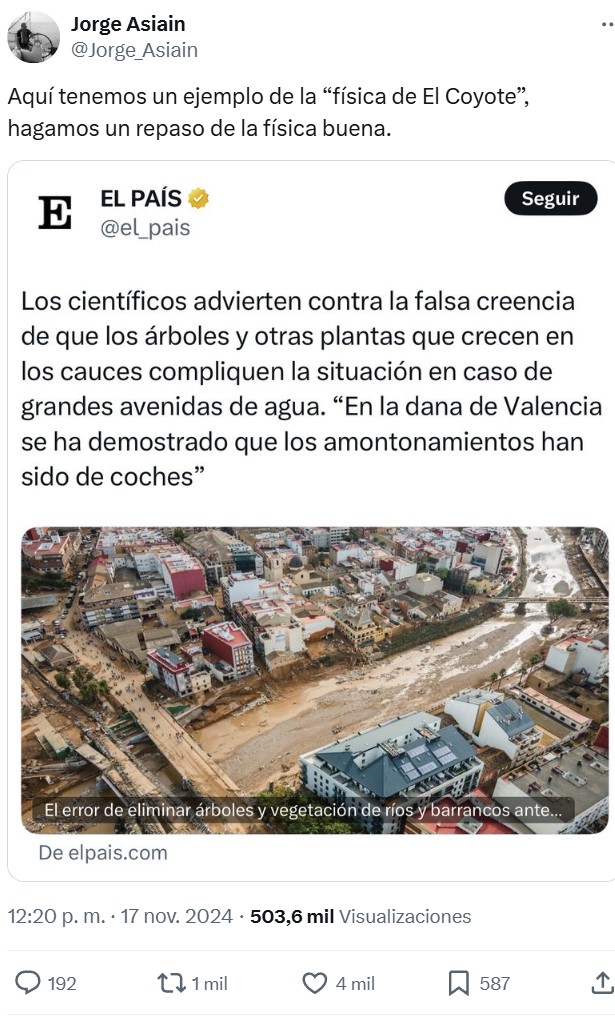 "Si hubiesen limpiado los cauces de los ríos, el impacto de la DANA habría sido menor". Para el PSOE esta frase es un "BULO".