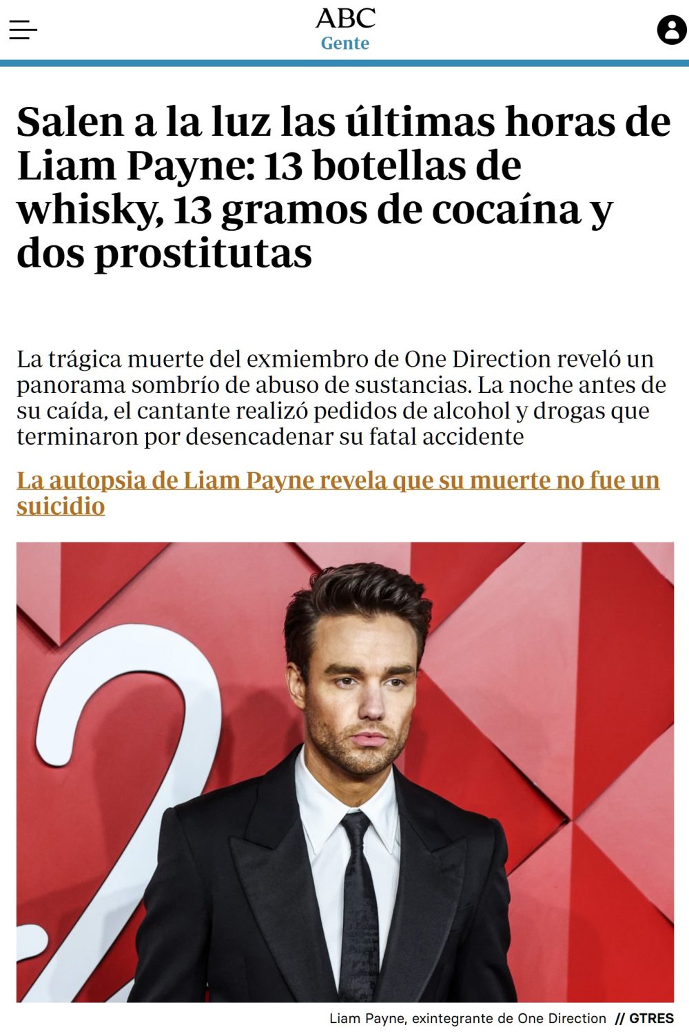 Las últimas horas de Liam Payne parecen un día cualquiera entre semana de Charlie Sheen.