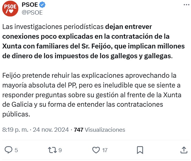 El PSOE, en plena crisis por corrupción, entra en pánico y recurre al "y tú más" contra el PP.