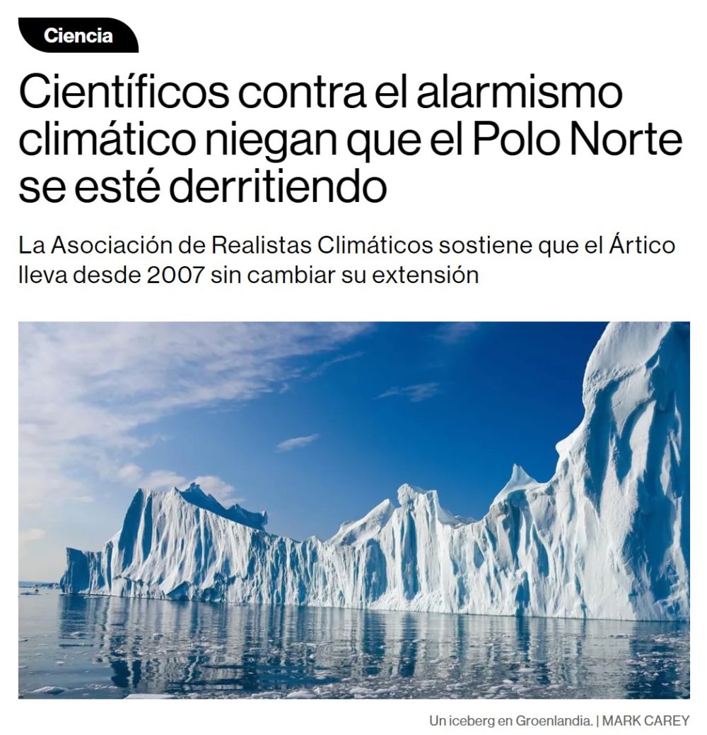 Científicos turbofachas contra el alarmismo climático: "Sistemáticamente la realidad va desmintiendo las predicciones de los expertos"