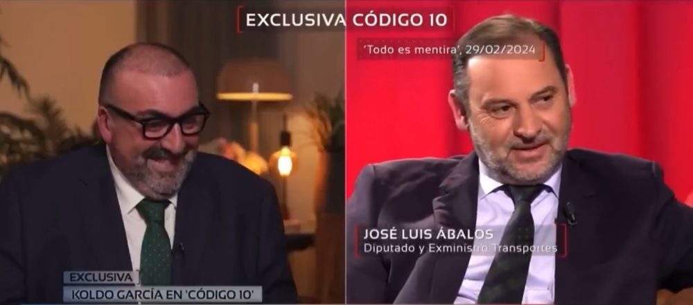La reacción de Koldo cuando Risto Mejide le pide el teléfono a Ábalos.
