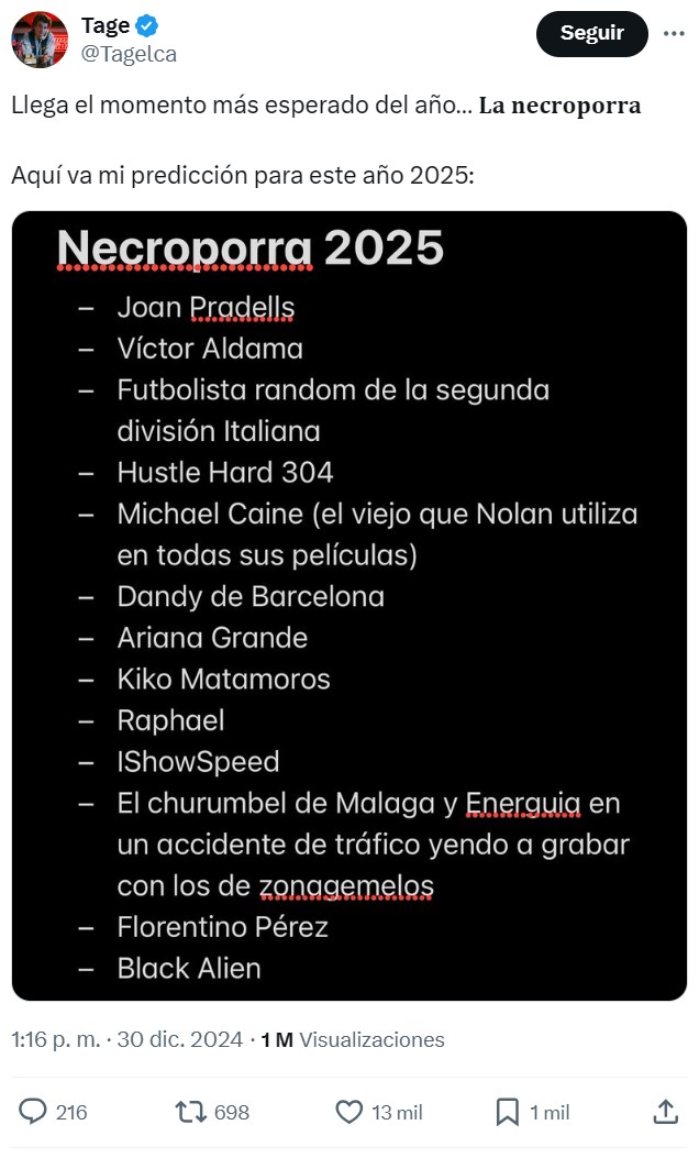 Llega la NECROPORRA 2025.
