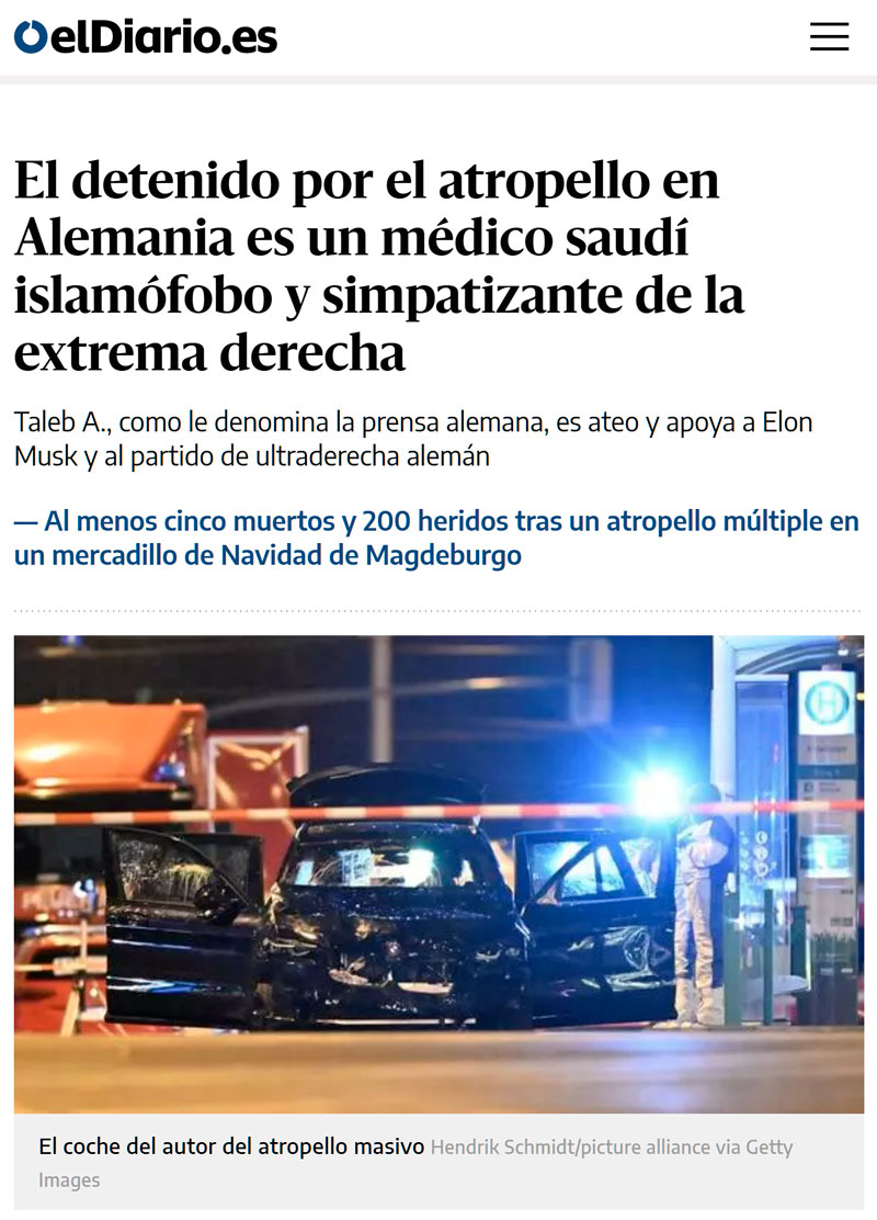 "Taleb Al Abdulmohsen" era islamófobo, simpatizante de Afd y fan de Elon Musk.