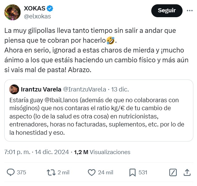 La enésima foca indisciplinada buscando chivos expiatorios cuando alguien demuestra que para adelgazar solo necesitas fuerza de voluntad.