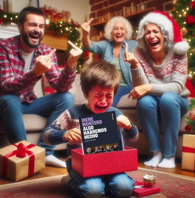 Esta es la felicitación de Navidad de Irene Montero.