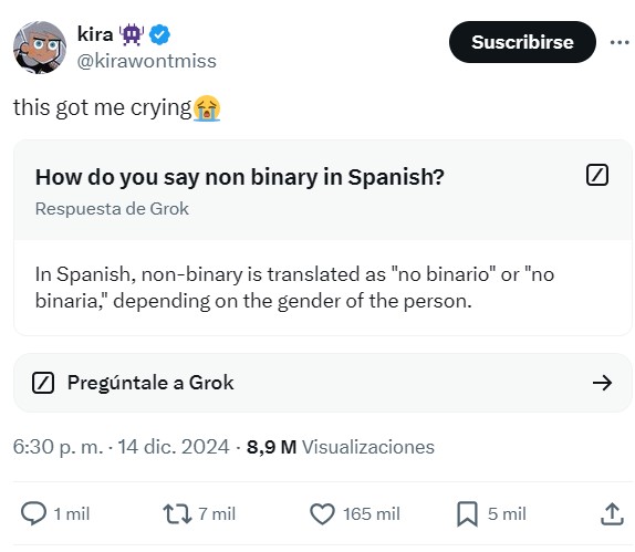 No sé si Grok es una IA regulera o es tan buena que se permite el lujo de vacilar.