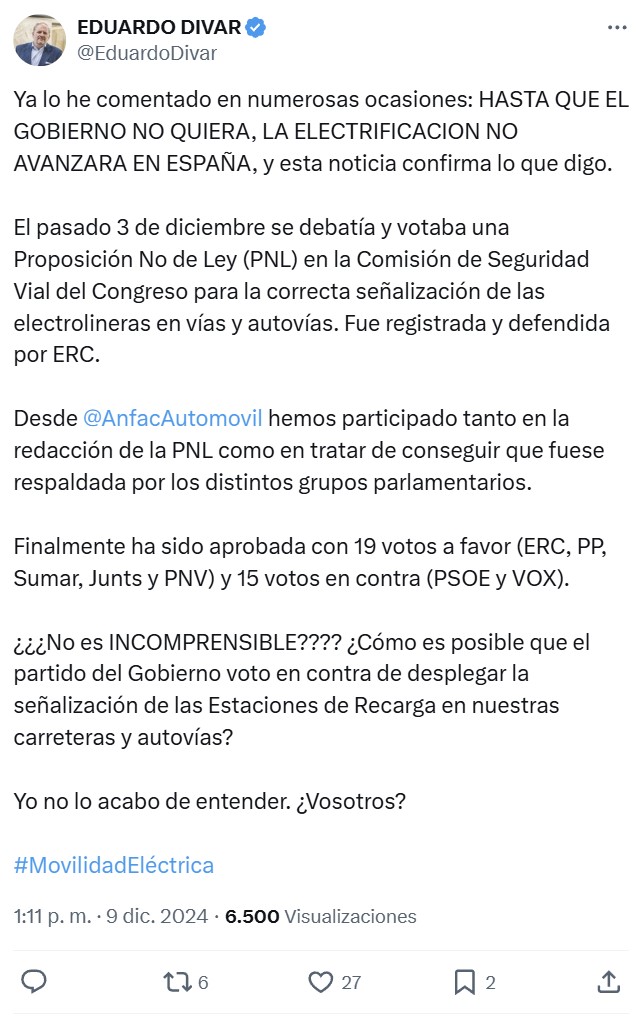 El director de KIA en España pone en evidencia al PSOE.