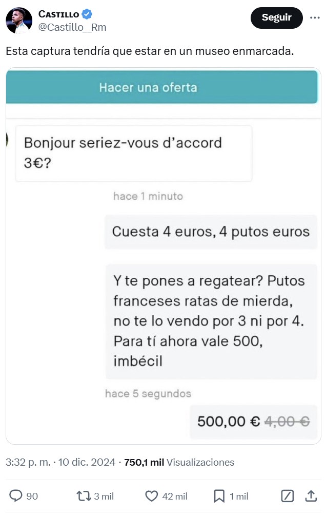 Negociando con maestría.
