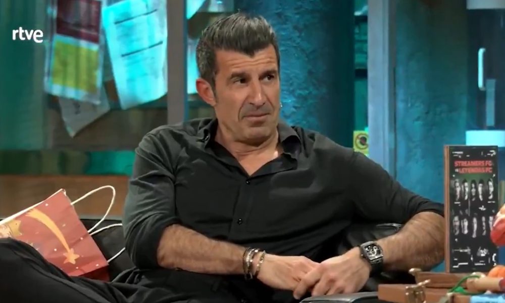 Luis Figo le dice a Broncano que cobra el doble de lo que él cuando jugaba en el Real Madrid.