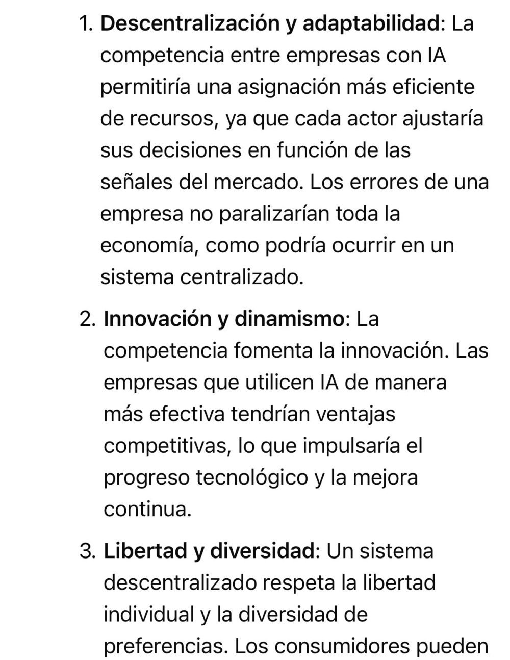 Hasta la IA china sabe que la planificación socialista no funciona.