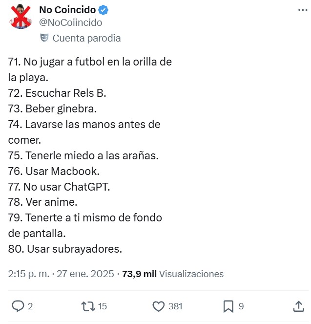 100 cosas más gays que ser gay.