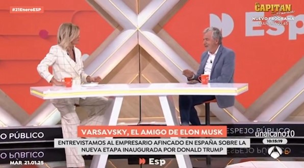 El empresario Martín Varsavsky defiende a Trump frente a todo el plató de Antena 3 y carga contra Sánchez: “Esto es el fin de la cultura woke”.