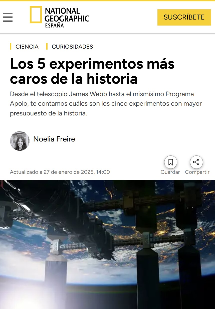 Los 5 experimentos más caros de la historia.