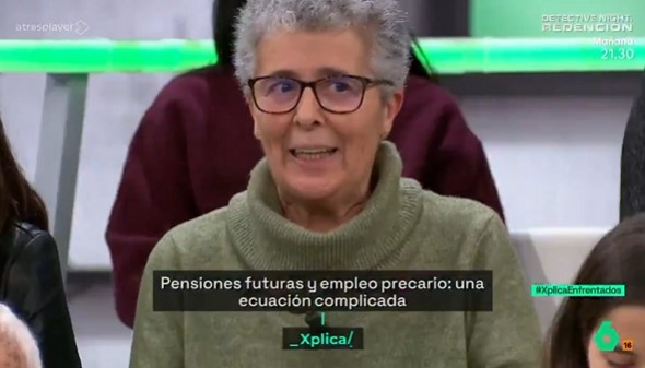 Charo de La Sexta: "Las pensiones son sostenibles, se pueden pagar con el PIB"