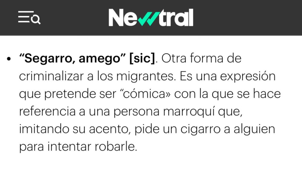 Atentos al diccionario super neutral de Newtral