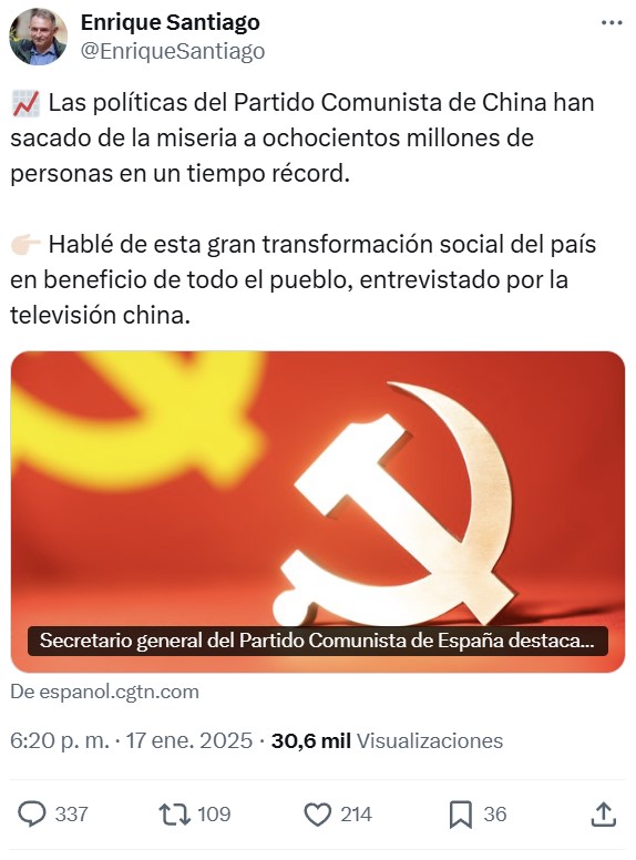 Friendly reminder de que el modelo de China es capitalismo de partido único.