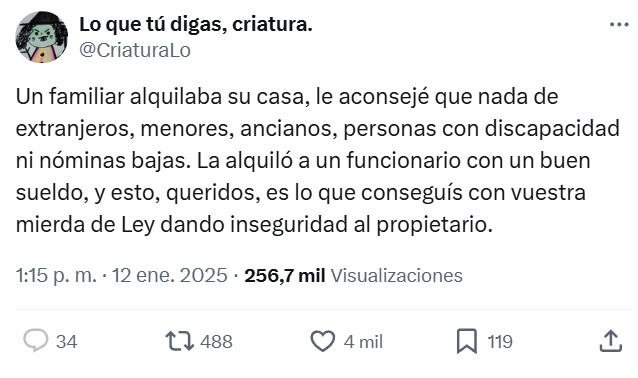 Una mujer relata como su casera los echa del piso donde llevaban tres años viviendo tras enterarse que se había quedado embarazada. Y que debe tapar el embarazo porque las inmobiliarias no quieren alquilar.