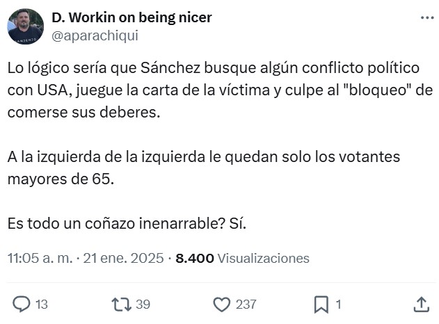 Trump ironiza con que España sea miembro de los BRICS e insinúa que nos podría aplicar aranceles del 100% igual que a ellos.