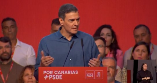 Sánchez dice que a la internacional ultraderechista “se le olvida que en democracia un ‘bot’ no es un voto, un bulo no es un voto, un tuit no es un voto” es “una persona un voto”: “Tratan de convertir la democracia en una ‘bulocracia”