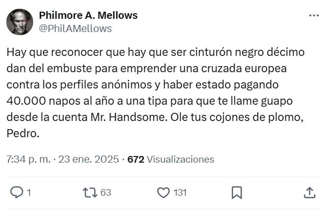 Cinismo sin límites.