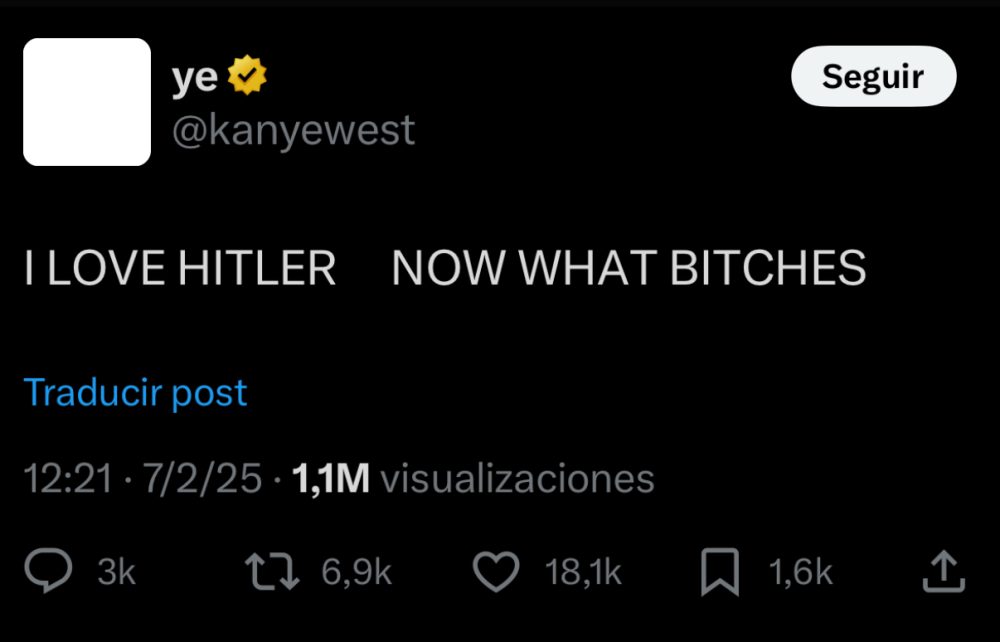 Kanye West quiere ver el mundo arder