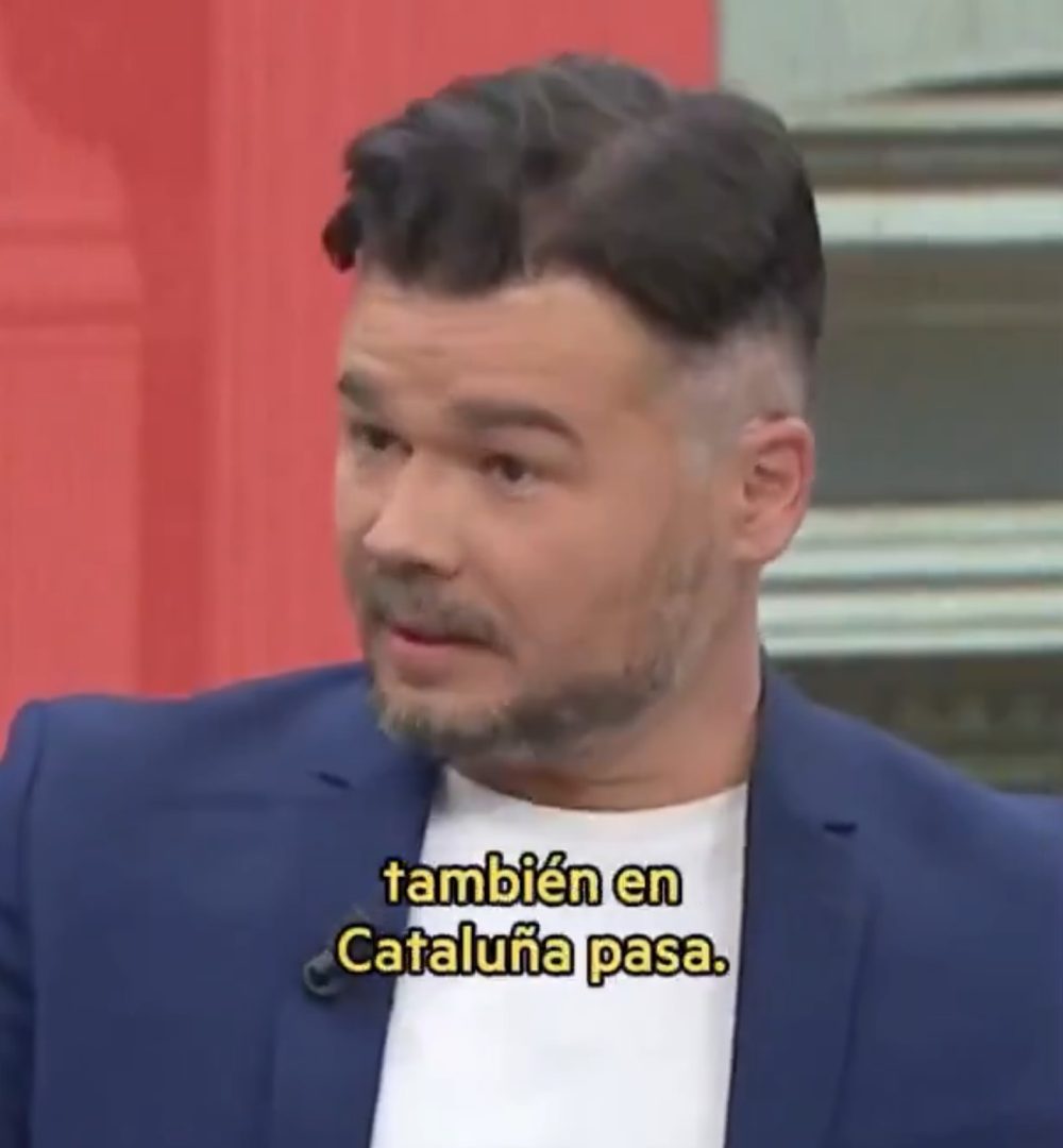 Gabriel Rufián: “Está de moda ser facha y eso hay que entenderlo”.