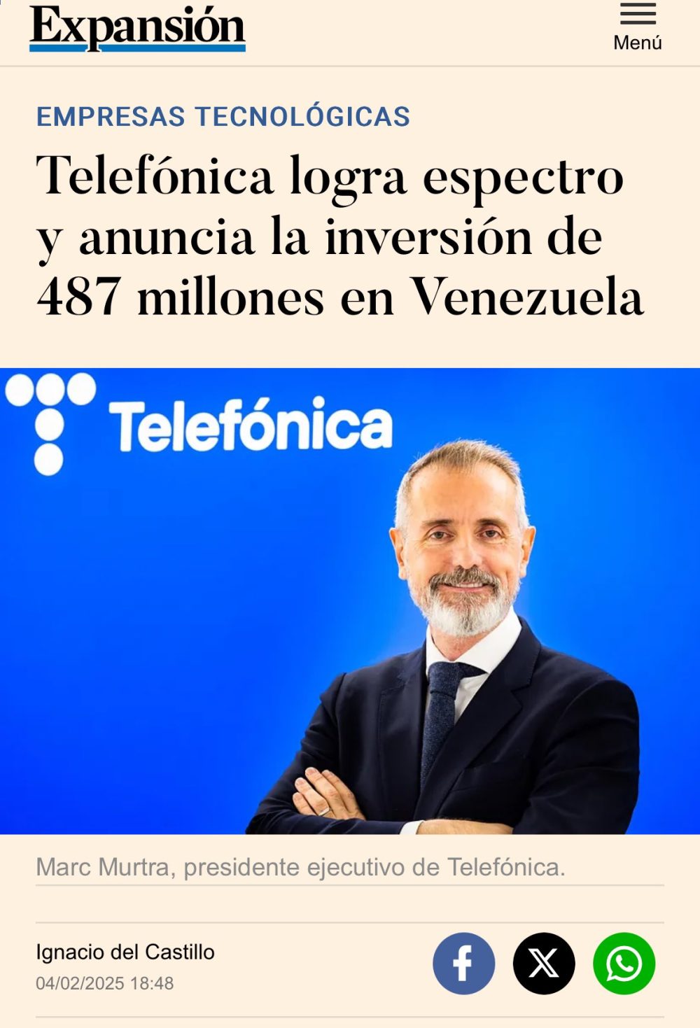 Mientras planea vender sus filiales en Chile, Argentina, Perú y Colombia debido a la fuerte competencia e incesante perdida de clientes, Telefónica anuncia una inversión millonaria en Venezuela.