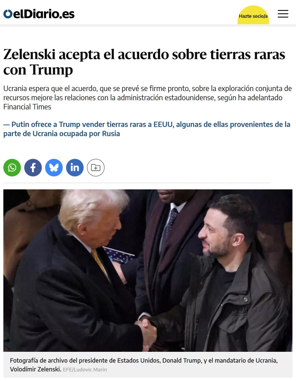 Con las cartas ya sobre la mesa, parece que a Europa va a acabar siendo el tonto de esta historia.