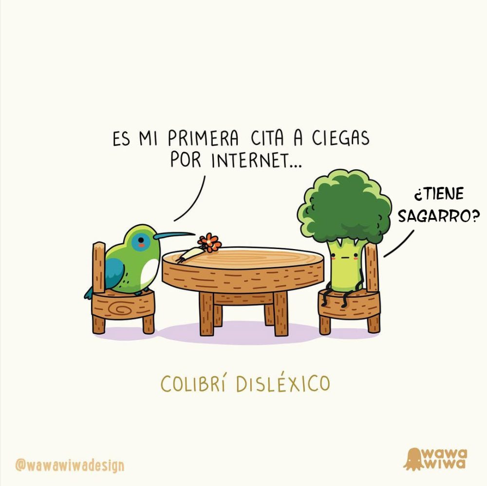 Colibrí disléxico.