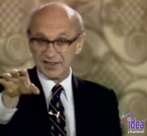 Milton Friedman: “Si no pagas en forma de impuestos reales, pagarás en forma de inflación”