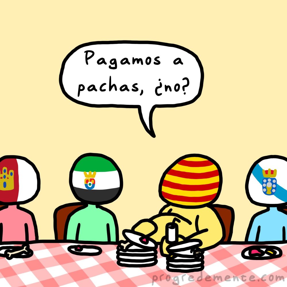 El PSOE haciendo malabares para vendernos las bondades de la condonación de deuda que pagaremos todos.