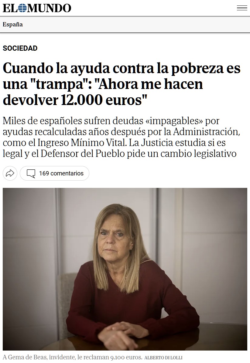 Ayuda contra la pobreza… pero no mucha.