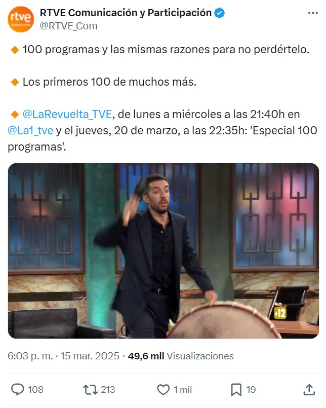 ¿Especial 100 programas? Pero si lo estrenaron hace solo 6 meses…